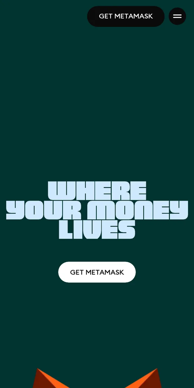 MetaMask at phone width